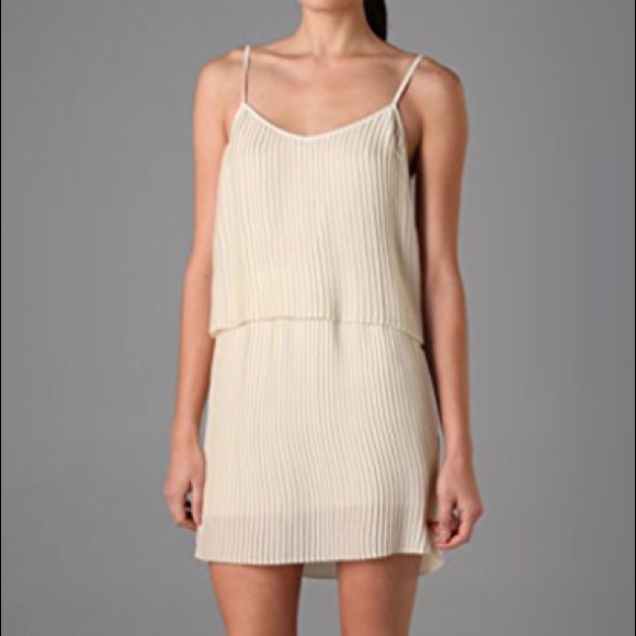 Parker Dresses & Skirts - Parker Pleated Party Dress Ivory Size Medium NWOT!